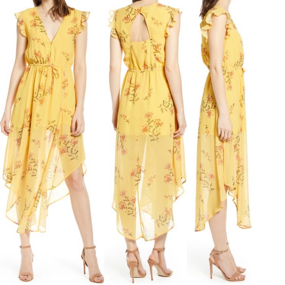 Keith Yellow Dandy Stems Dress